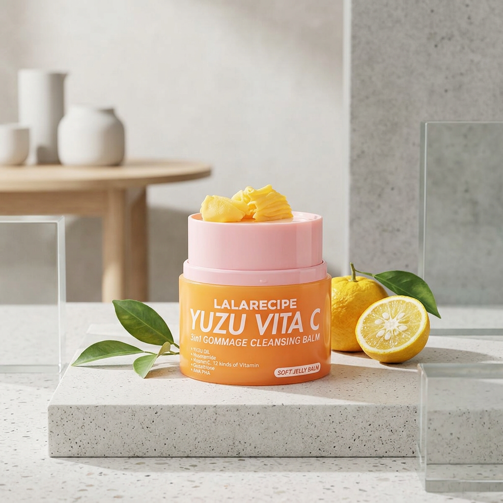 LALARECIPE - Yuzu Vita C 3in1 Gommage Cleansing Balm – Čisticí balzám 3v1 s yuzu a vitamínem C- 50 ml