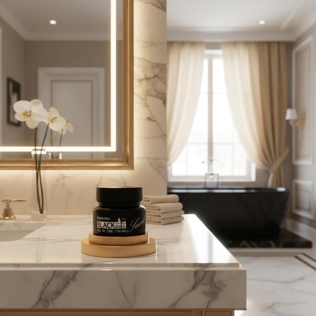 Farm Stay - Black Snail All-In-One Cream - Pleťový krém se šnečím extraktem - 100 ml