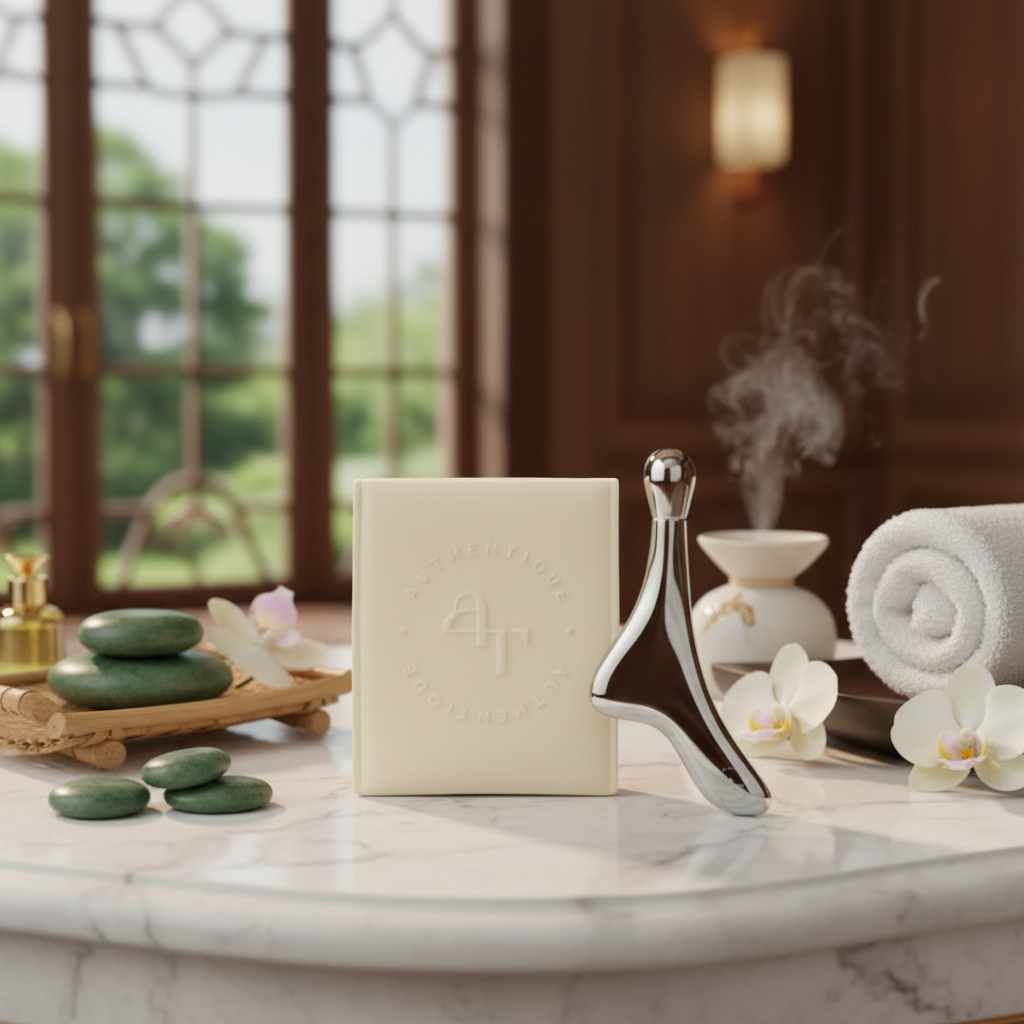 AUTHENTIQUE - Lift & Define Eye Roller Gun Sha - Masážní váleček Guasha pro kontury očí - 1 ks