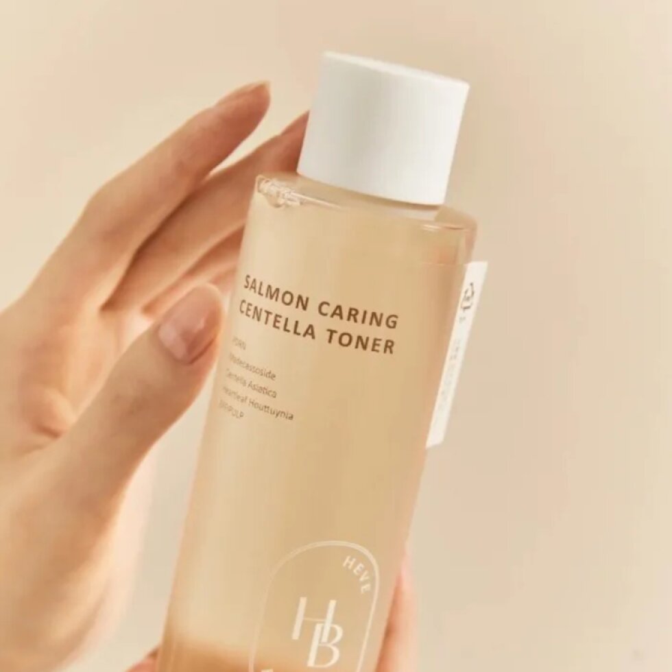 HEVEBLUE - Salmon Caring Centella Toner - Hydratační a zklidňující toner s PDRN a pupečníkem asijským - 200 ml
