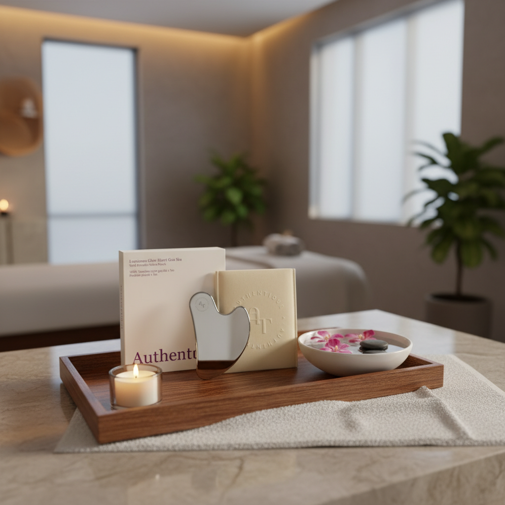 AUTHENTIQUE - Luminous Glow Heart Guasha - 1 ks