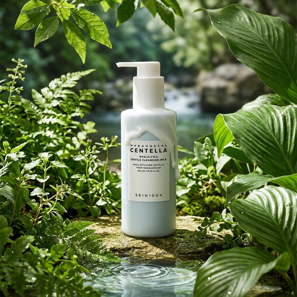 SKIN1004 - Madagascar Centella Hyalu-Cica Gentle Cleansing Milk - Jemné čisticí mléko s Centellou a kyselinou hyaluronovou - 200 ml