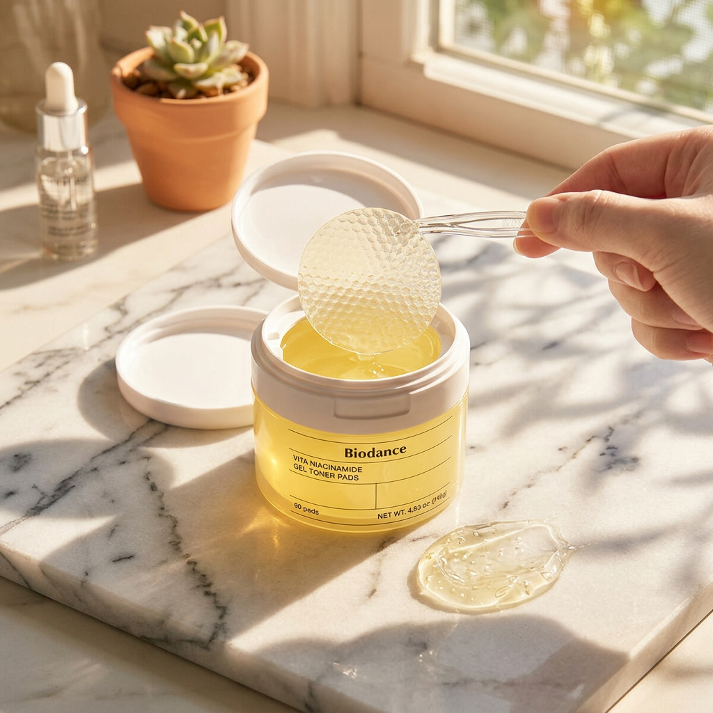 BIODANCE - Vita Niacinamide Gel Toner Pads - Gelové tonerové tamponky s niacinamidem - 60 ks / 140 g
