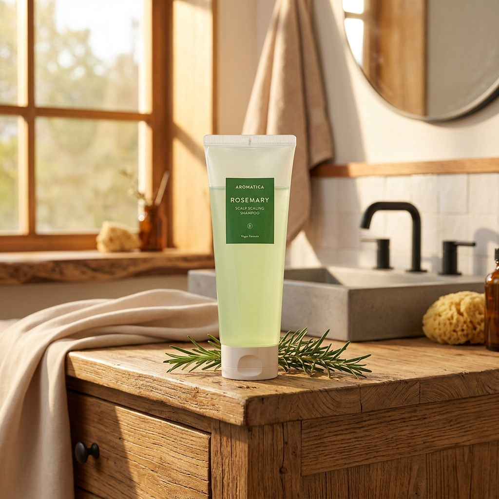 AROMATICA - Rosemary Scalp Scaling Shampoo - Hloubkově čisticí, povzbuzující šampon s rozmarýnem - 180 ml