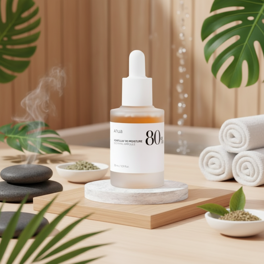 ANUA - Heartleaf 80% Soothing Ampoule - Zklidňující ampule s 80% extraktem z toulně srdčité - 30 ml