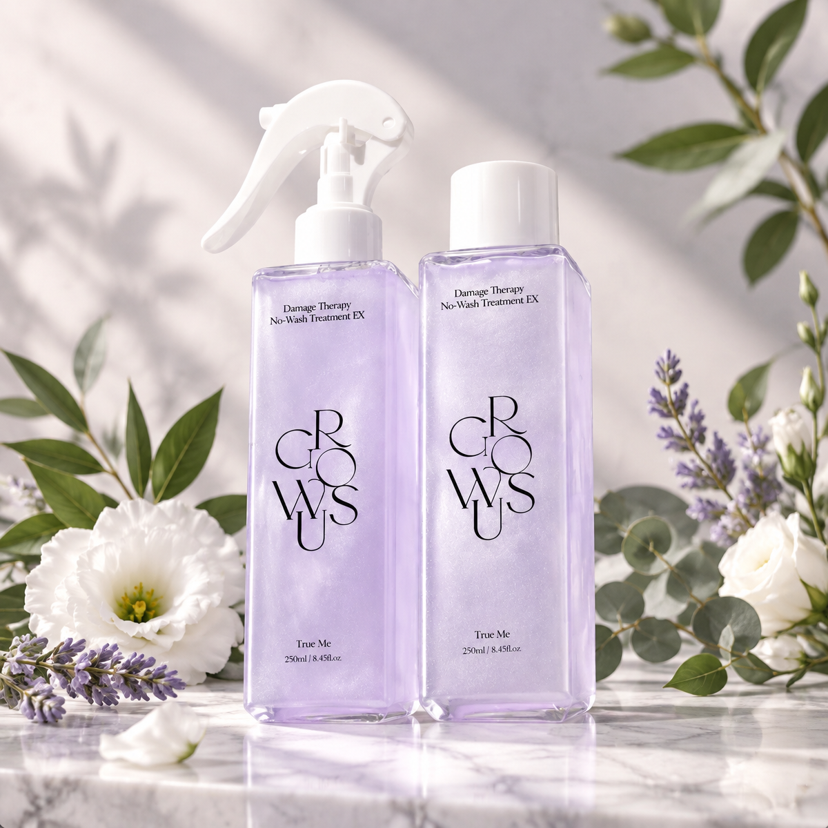 GROWUS - Damage Therapy No-Wash Treatment EX - Intenzivním bezoplachová kůra na poškozené vlasy - TRUE ME - 250 ml