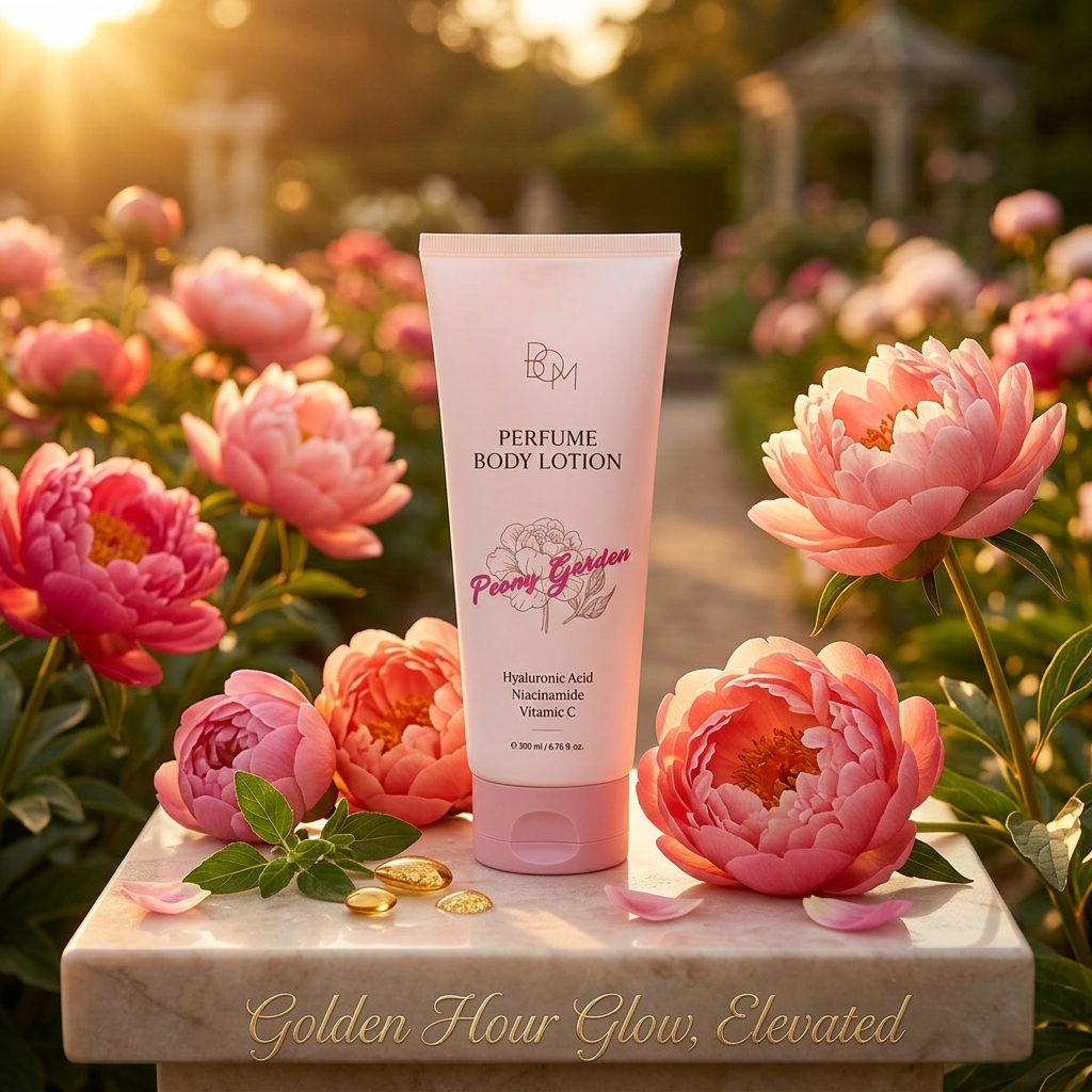 B.O.M. - Peony Garden Perfume Body Lotion - Parfemovaný tělový krém s vůní svěžích pivoněk - 200 ml