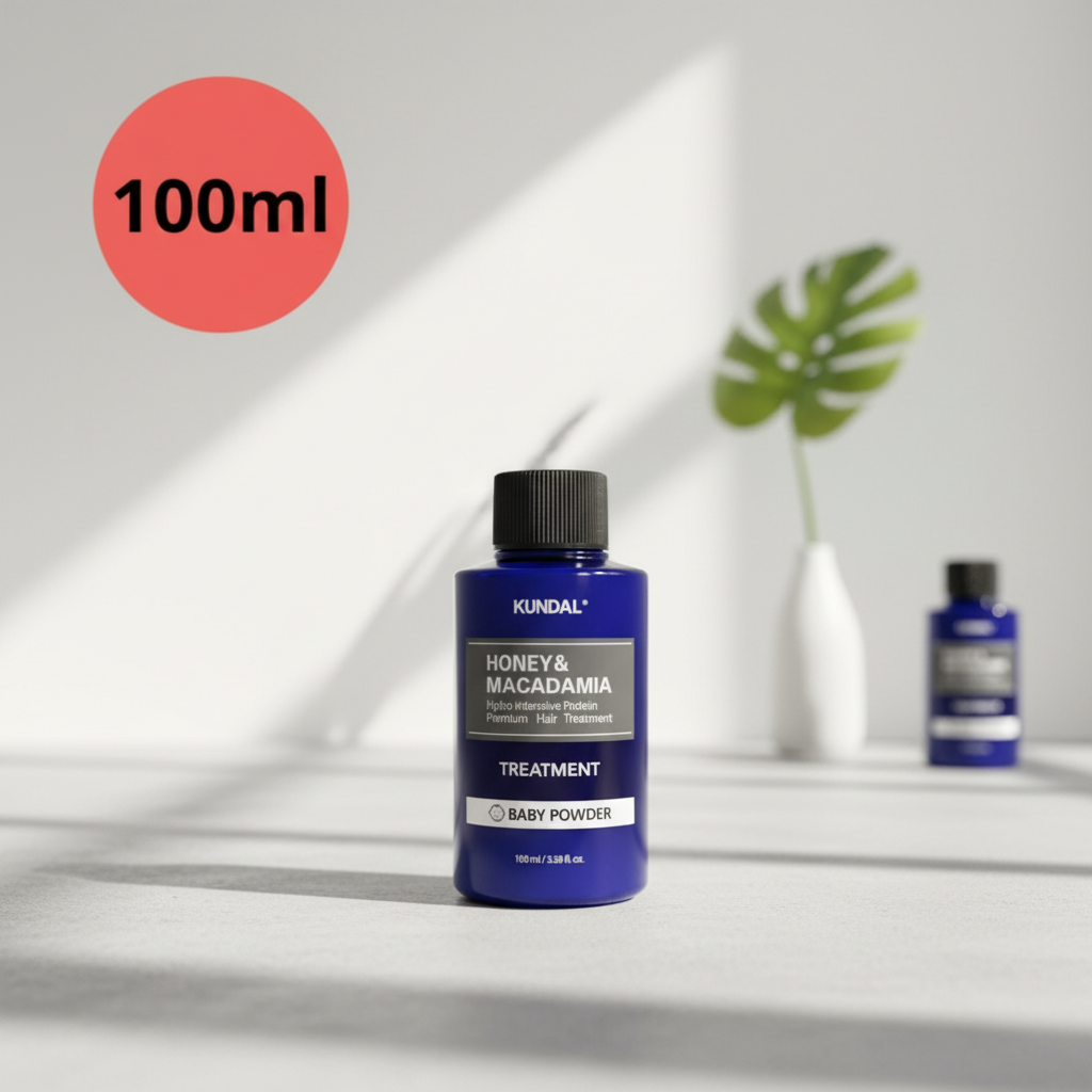 Kundal Honey&Macadamia Treatment - Hydro-intenzivní proteinová kůra na vlasy s vůní BABY POWDER - 100 ml