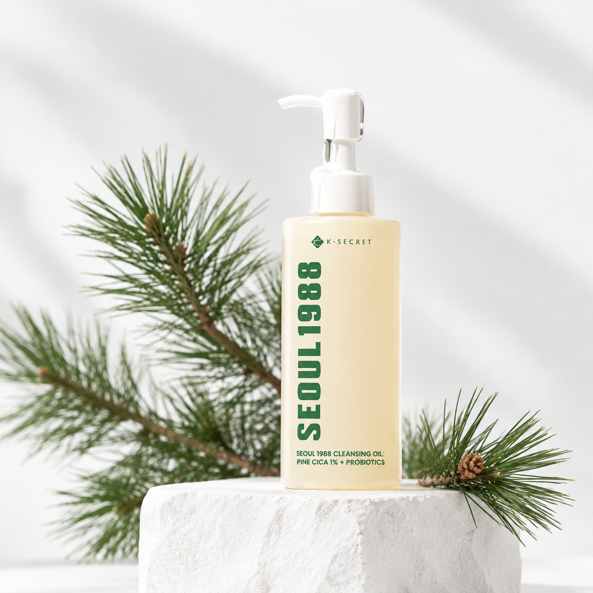 KSECRET - SEOUL 1988 Cleansing Oil : Pine Cica 1% + Probiotics - Čisticí olej borovicová cica 1 % + probiotika - 200 ml