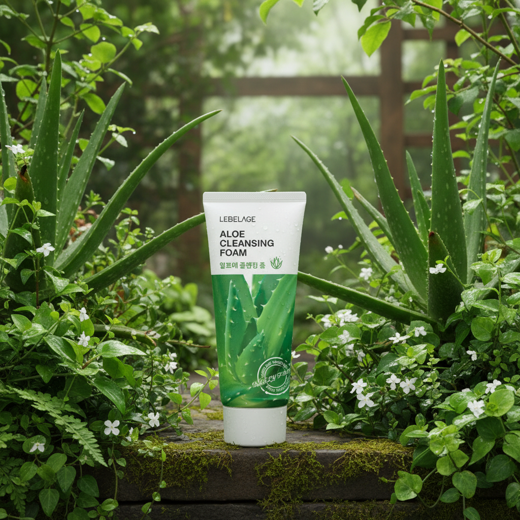 LEBELAGE - Aloe Cleansing Foam - Zklidňující čisticí pěna s Aloe Vera - 180 ml