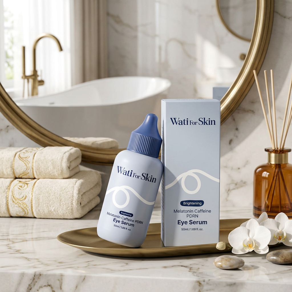 WATI FOR SKIN - Melatonin Caffeine PDRN Eye Serum - Oční sérum zaměřené na redukci otoků, tmavých kruhů a prvních známek stárnutí - 50 ml