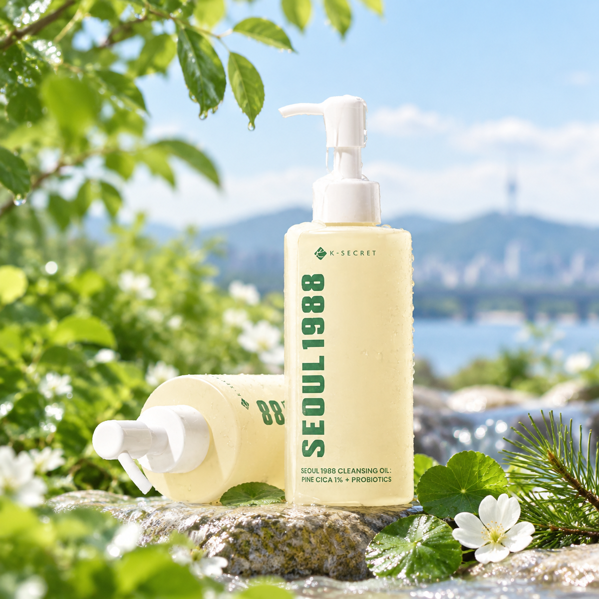 KSECRET - SEOUL 1988 Cleansing Oil : Pine Cica 1% + Probiotics - Čisticí olej borovicová cica 1 % + probiotika - 200 ml