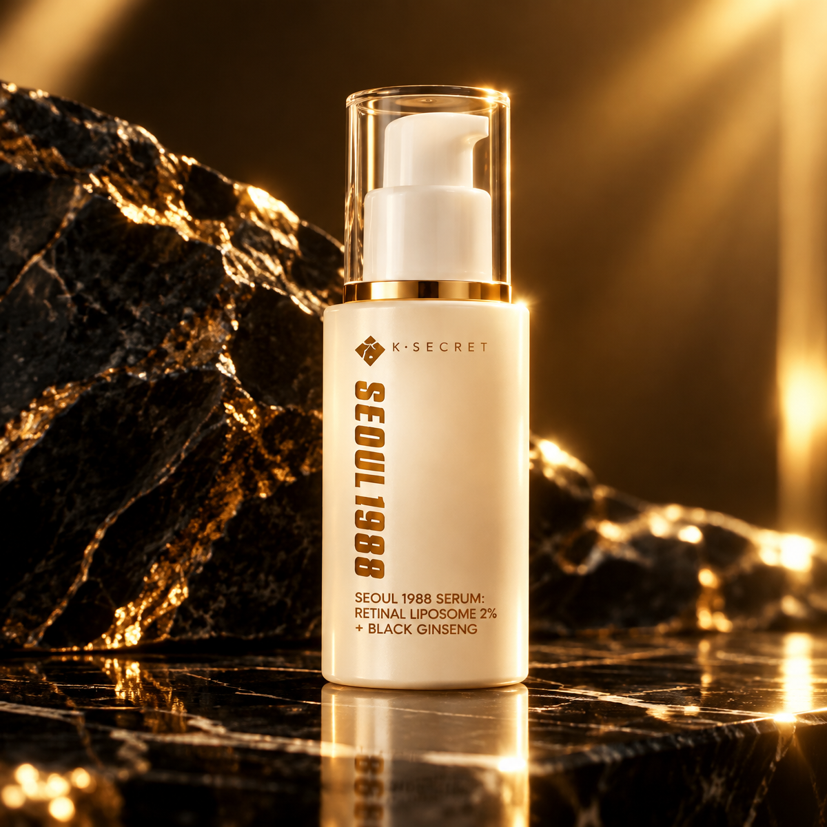 KSECRET - SEOUL 1988 Serum : Retinal Liposome 2% + Black Ginseng - SEOUL 1988 Sérum: Retinal Liposom 2 % + Černý ženšen - 30 ml