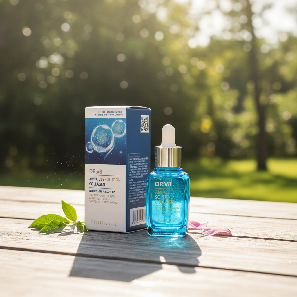 Farm Stay - Dr. V8 Ampoule Solution Collagen - Kolagenová ampule pro všechny typy pleti- 30 ml