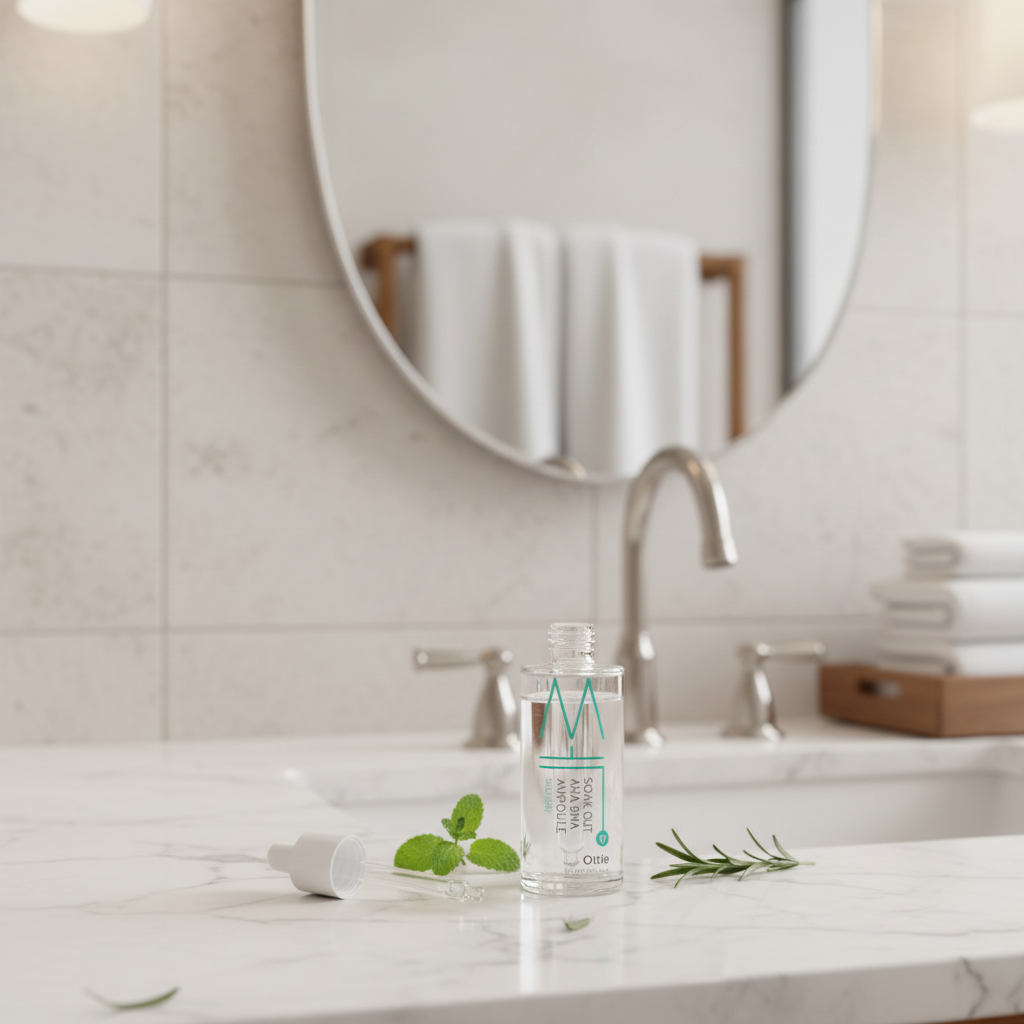 OTTIE - Soak Out AHA BHA Ampoule - Ampule s AHA a BHA pro hloubkové pročištění pleti - 15 ml