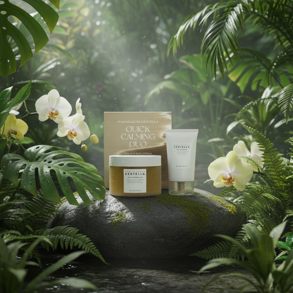 SKIN1004 - Madagascar Centella Quick Calming Duo - Zklidňující duo s madagaskarskou centellou - 130 ml + 75 ml