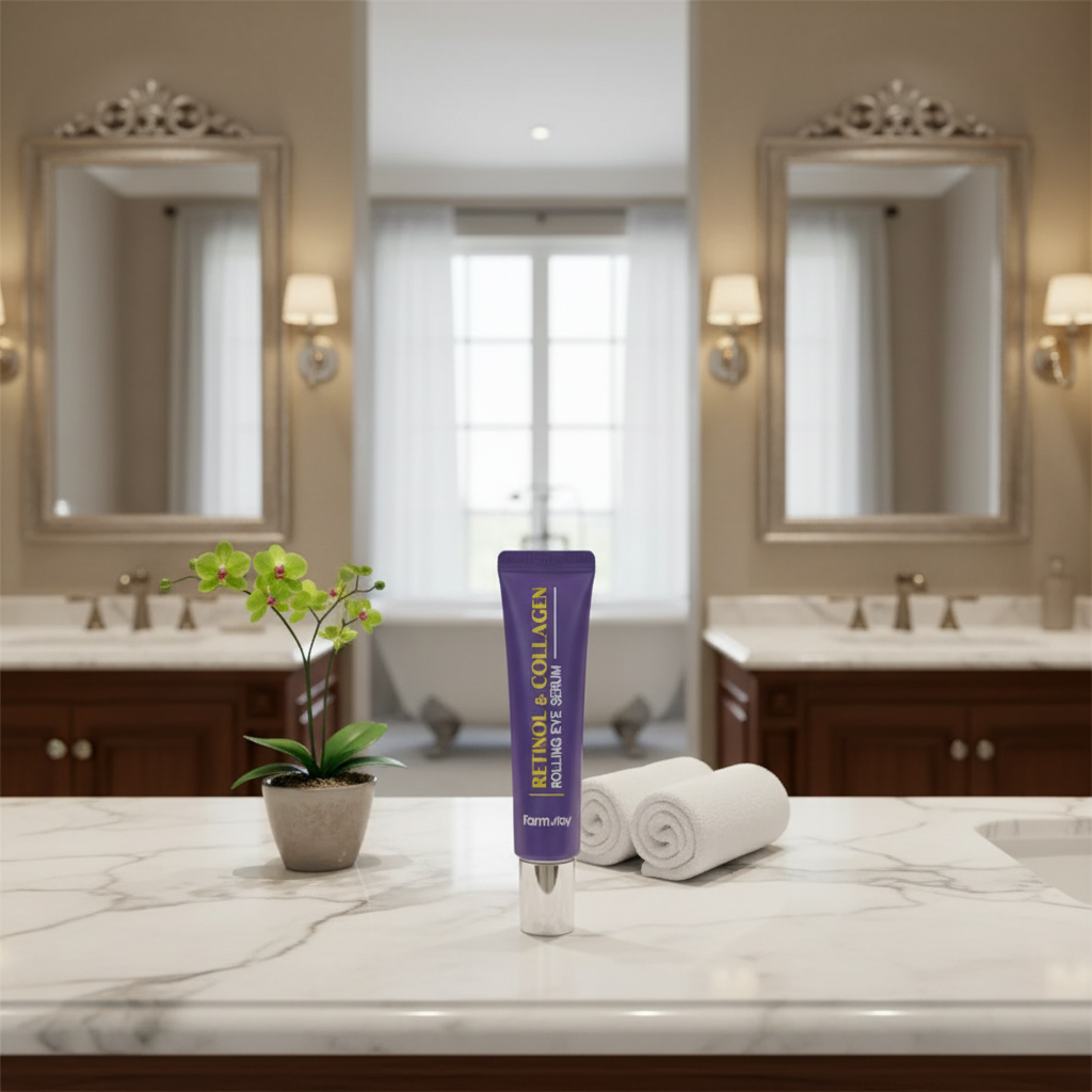 Farm Stay - Retinol & Collagen Rolling Eye Serum - Omlazující sérum s retinolem a kolagenem - 25 ml