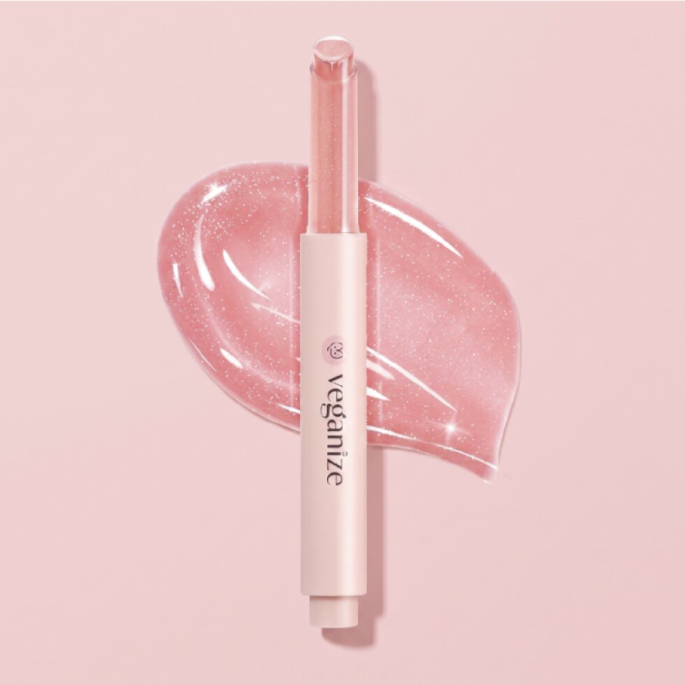 VEGANIZE - Collagen Lip Glass Balm 12. Pinkmelon Glow - Kolagenový balzám na rty - 1,8 g