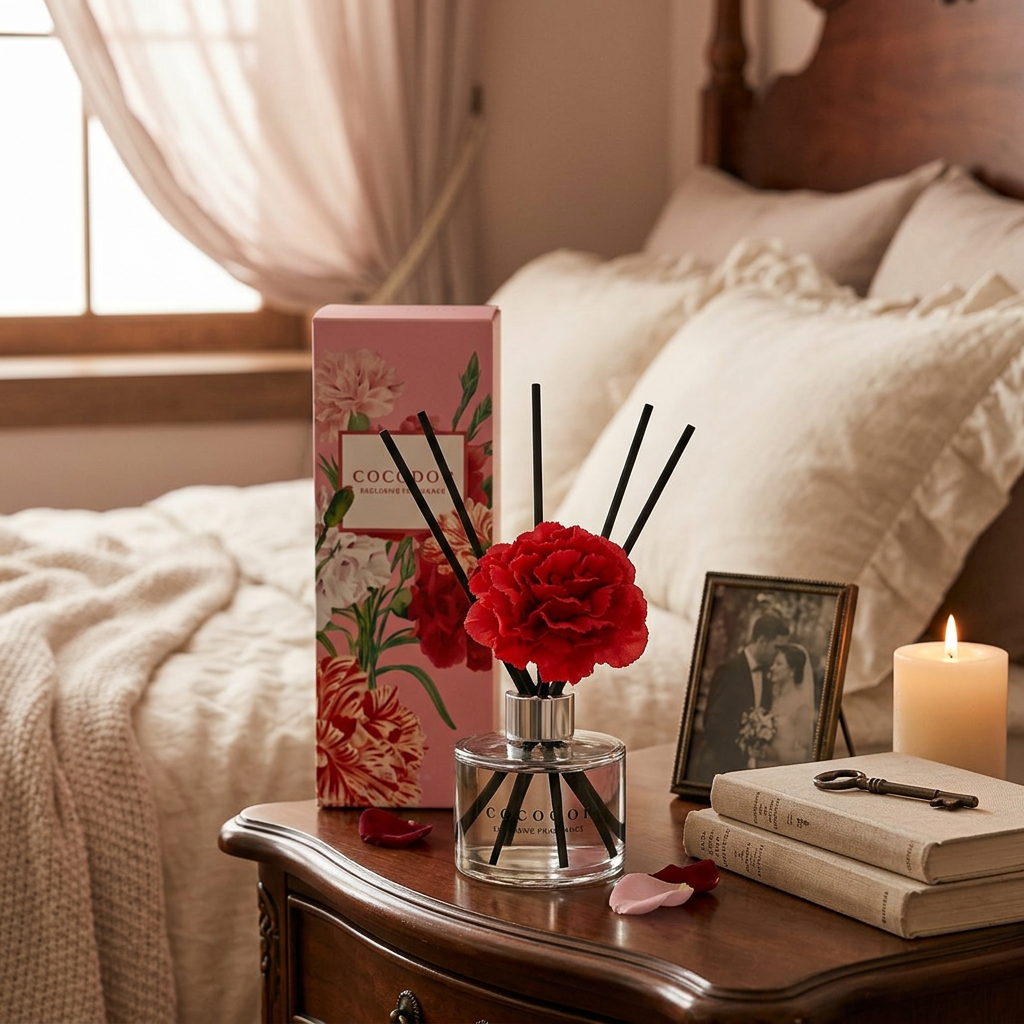COCODOR - Carnation Diffuser Rose Perfume - Difuzér s karafiátem a vůní růže - 120 ml