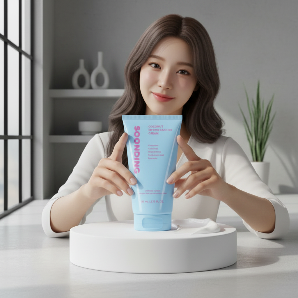 SOONDING - Coconut Hydro Barrier Cream - Hydratační bariérový krém s kokosem - 80 ml