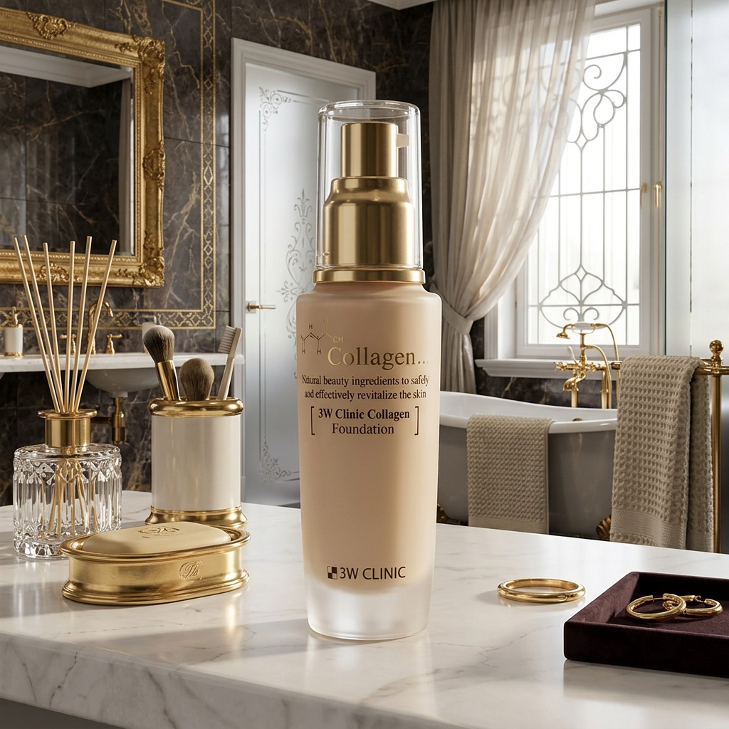 3W CLINIC - Collagen Foundation #21 - Makeup s kolagenem odstín #21 - 50 ml
