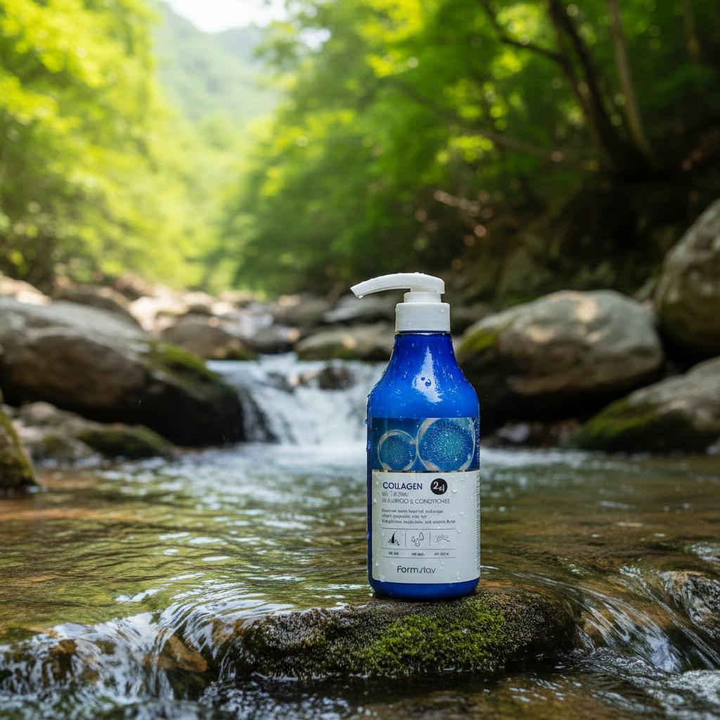 Farm Stay - Collagen Water Full Shampoo & Conditioner - Hydratační šampon a kondicionér s kolagenem - 530 ml