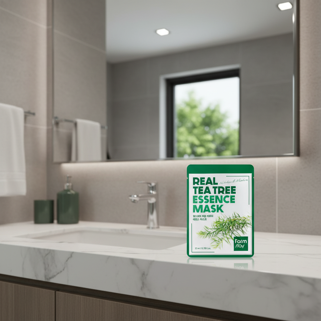 Farm Stay - Real Tea Tree Essence Mask - Zklidňující plátýnková maska Tea Tree - 1 ks