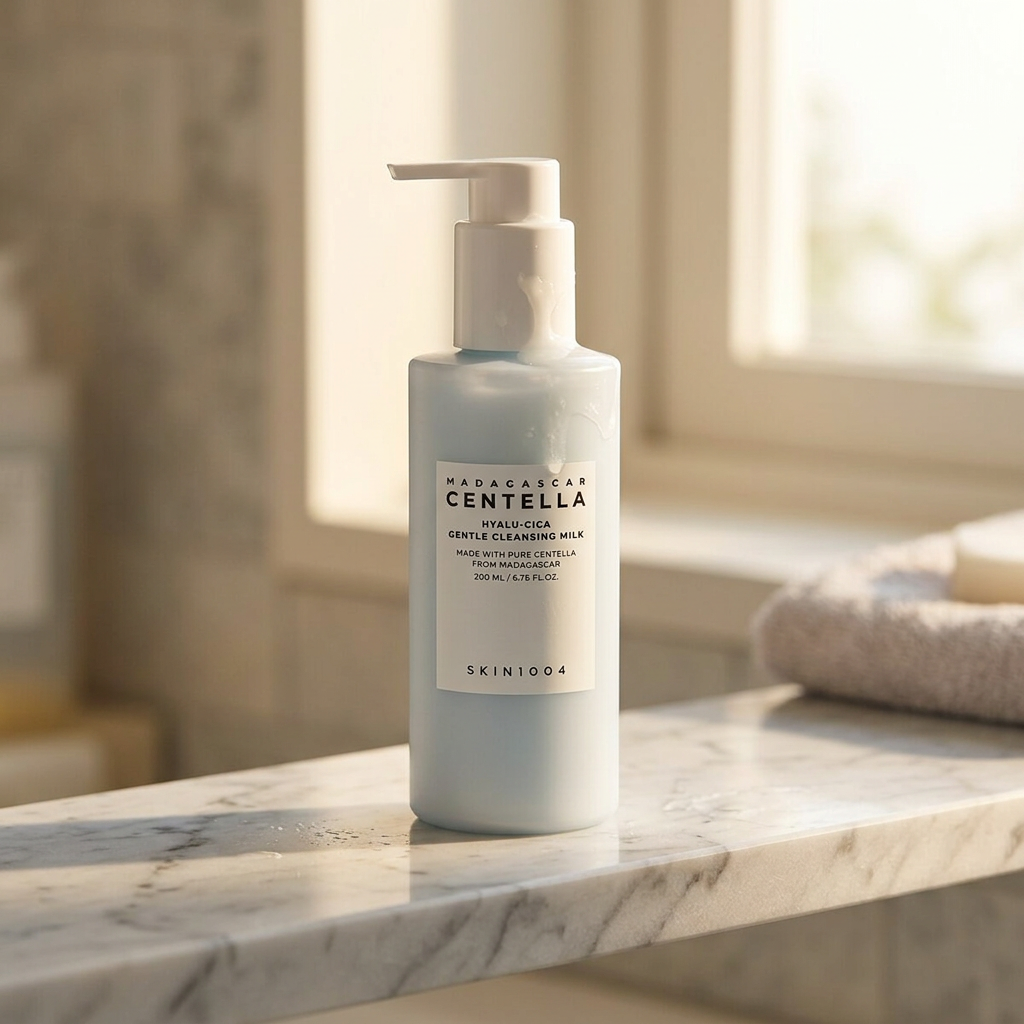 SKIN1004 - Madagascar Centella Hyalu-Cica Gentle Cleansing Milk - Jemné čisticí mléko s Centellou a kyselinou hyaluronovou - 200 ml