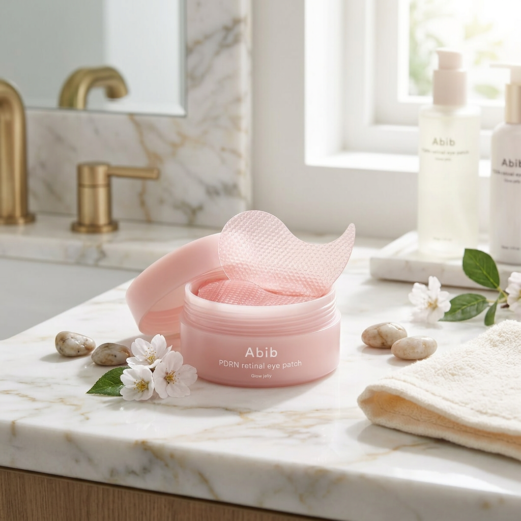 Abib - PDRN Retinal Eye Patch Glow Jelly - Rozjasňující gelové oční náplasti s PDRN a retinalem - 84 g