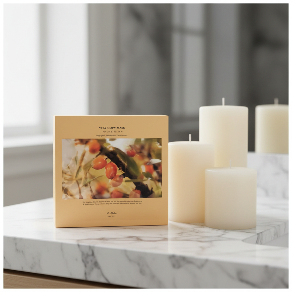 Dr.Althea - Vita Glow Mask - Rozjasňující plátýnková maska s extraktem z rakytníku - 27 ml