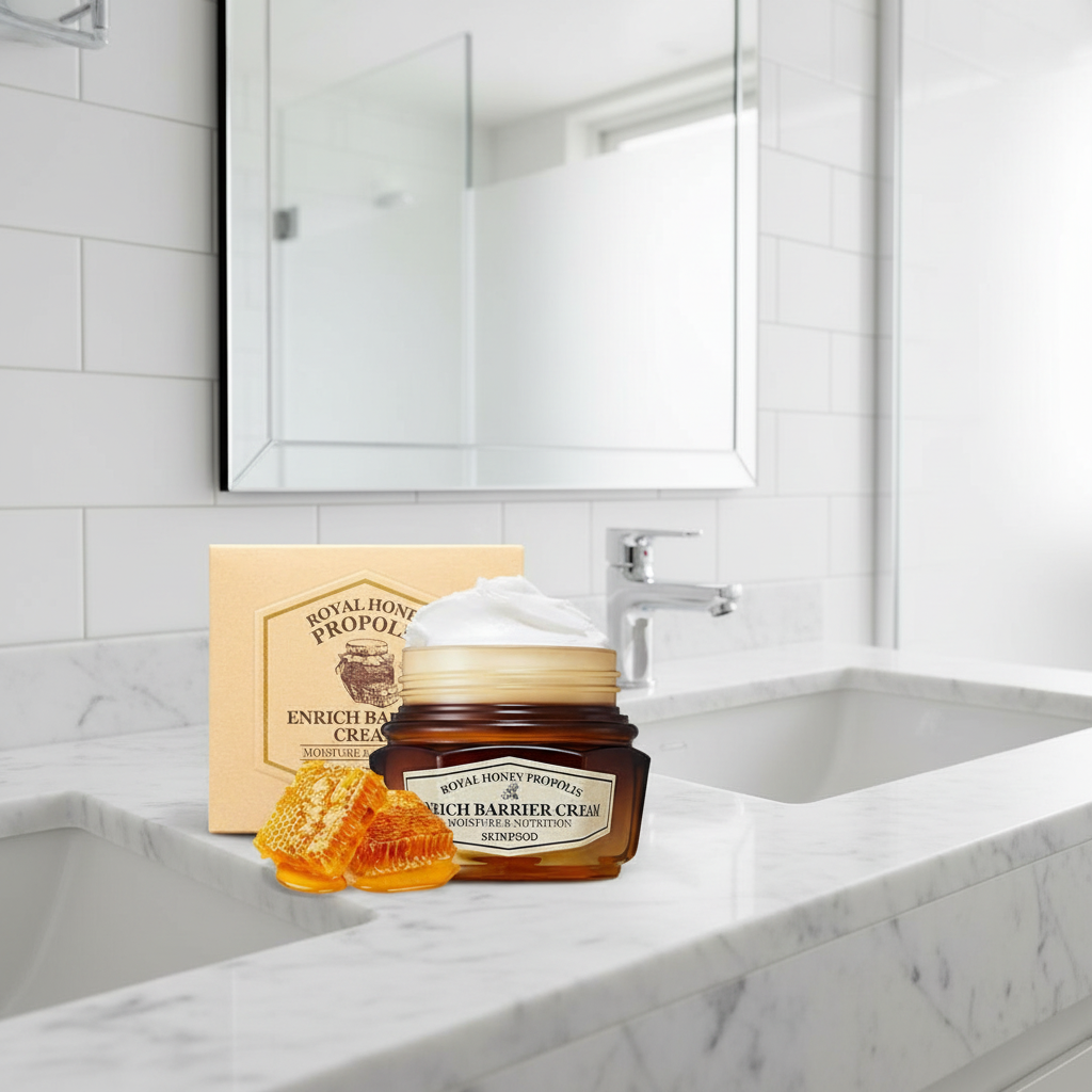 SKINFOOD - Royal Honey Propolis Enrich Barrier Cream - Hydratační a regenerační krém s propolisem - 63 ml