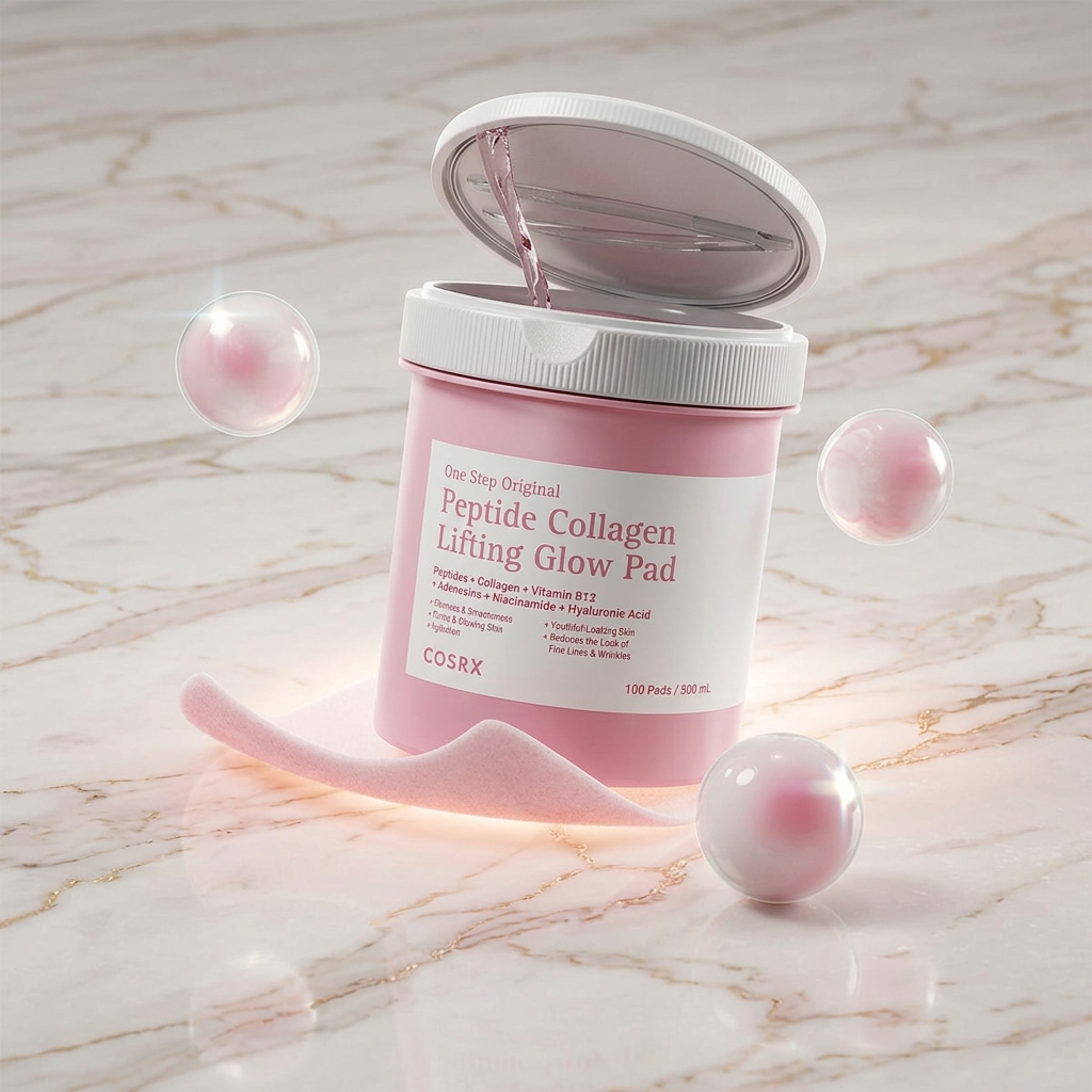 Cosrx - One Step Original Peptide Collagen Lifting Glow Pad - Tampónky s peptidy a kolagenem - 100 ks