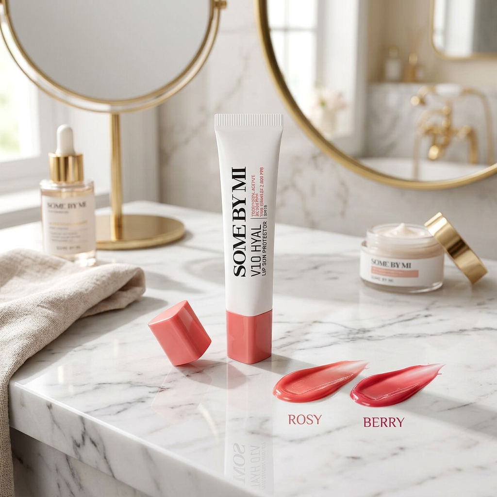 SOME BY MI - V10 HYAL Lip Sunprotection SPF15 - Ochranný balzám na rty s SPF15 odstín ROSSY - 7 ml