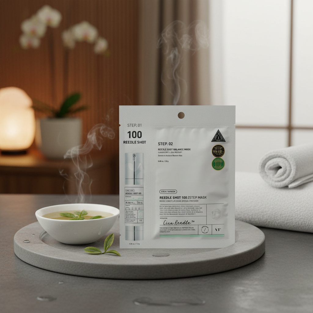 VT - Reedle Shot 100 2 Step Mask - Dvoufázová pleťová maska s mikrojehličkami - 25 g,1,5 g