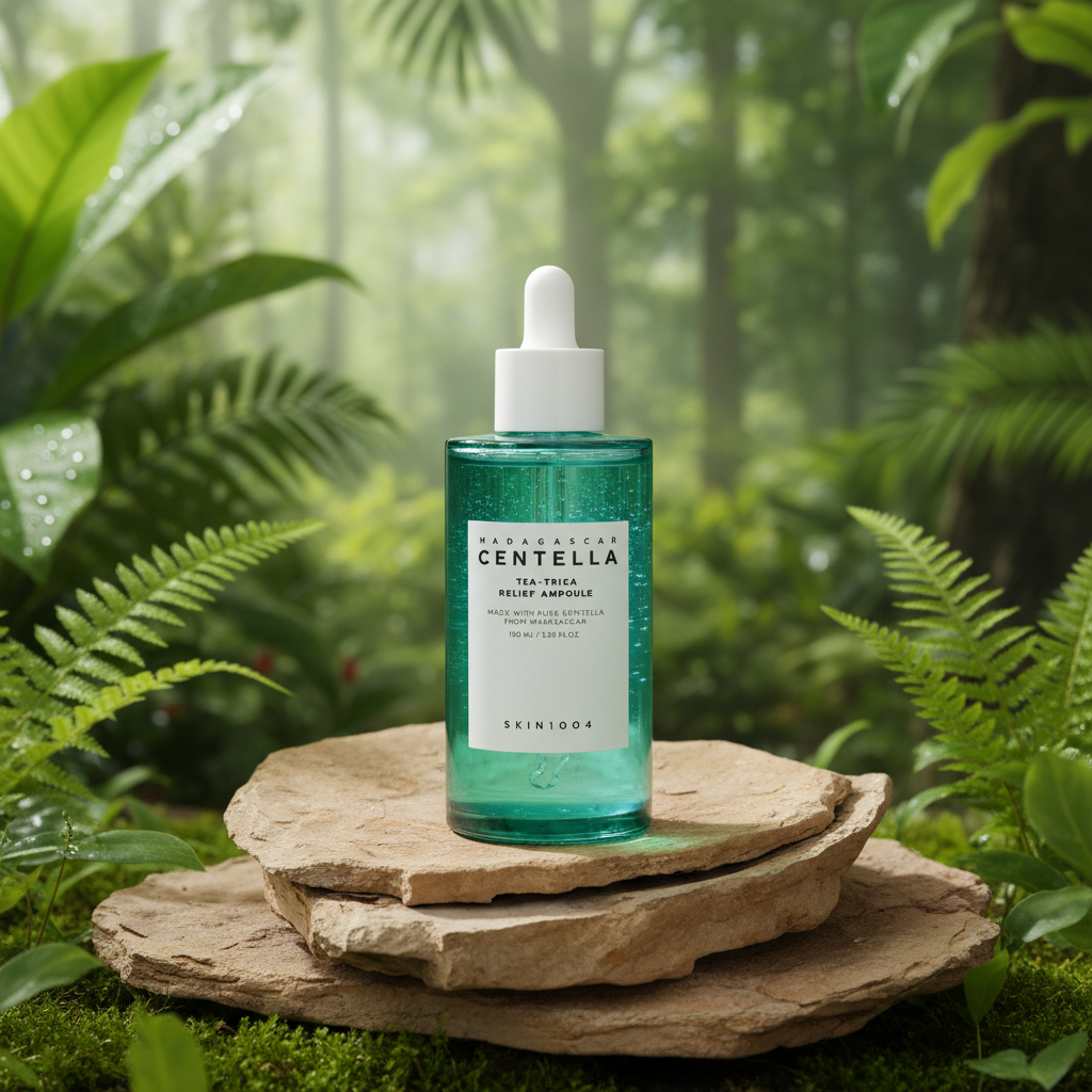 SKIN1004 - Madagascar Centella Tea-Trica Relief Ampoule - Zklidňující sérum pro aknózní pleť - 100 ml