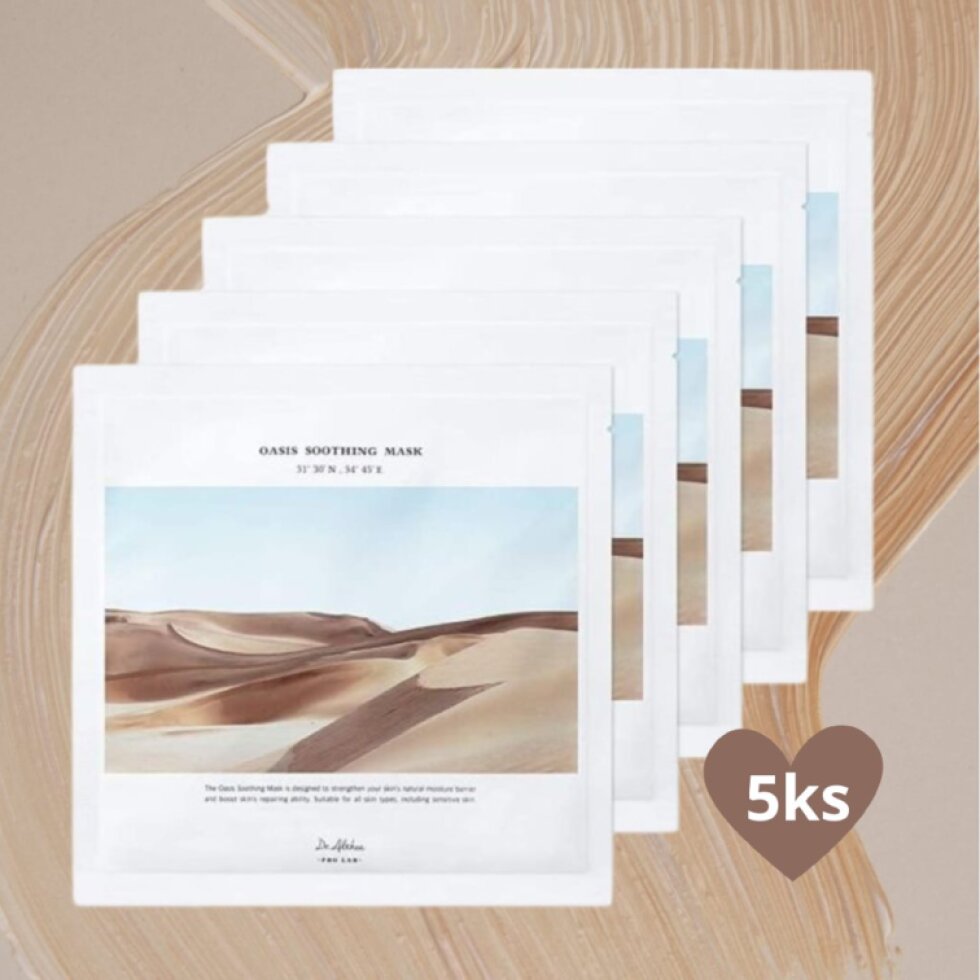 Dr. Althea - Oasis Soothing Mask - Zjemňující plátýnková maska - 27g x 5ks
