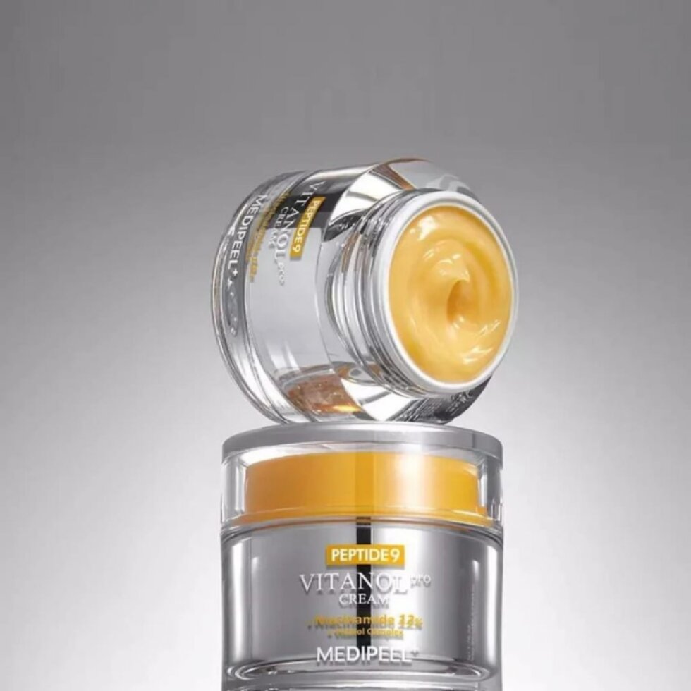 MEDI-PEEL - Peptide9 Vitanol Cream Pro - Rozjasňující protivráskový krém s peptidy a niacinamidem - 50 ml