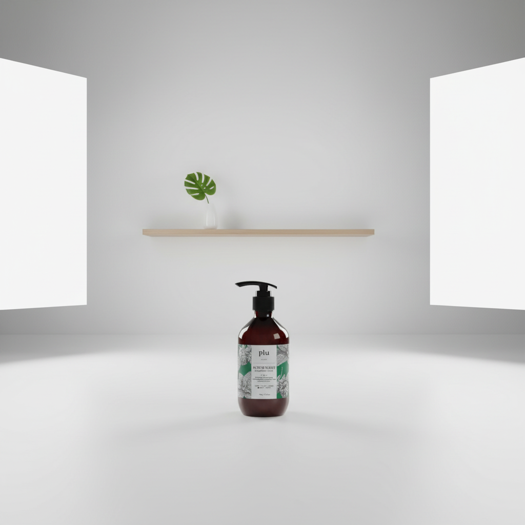 PLU - Scrub Wash Raspberry Mint - Peelingový sprchový gel s malinou a mátou - 500 ml