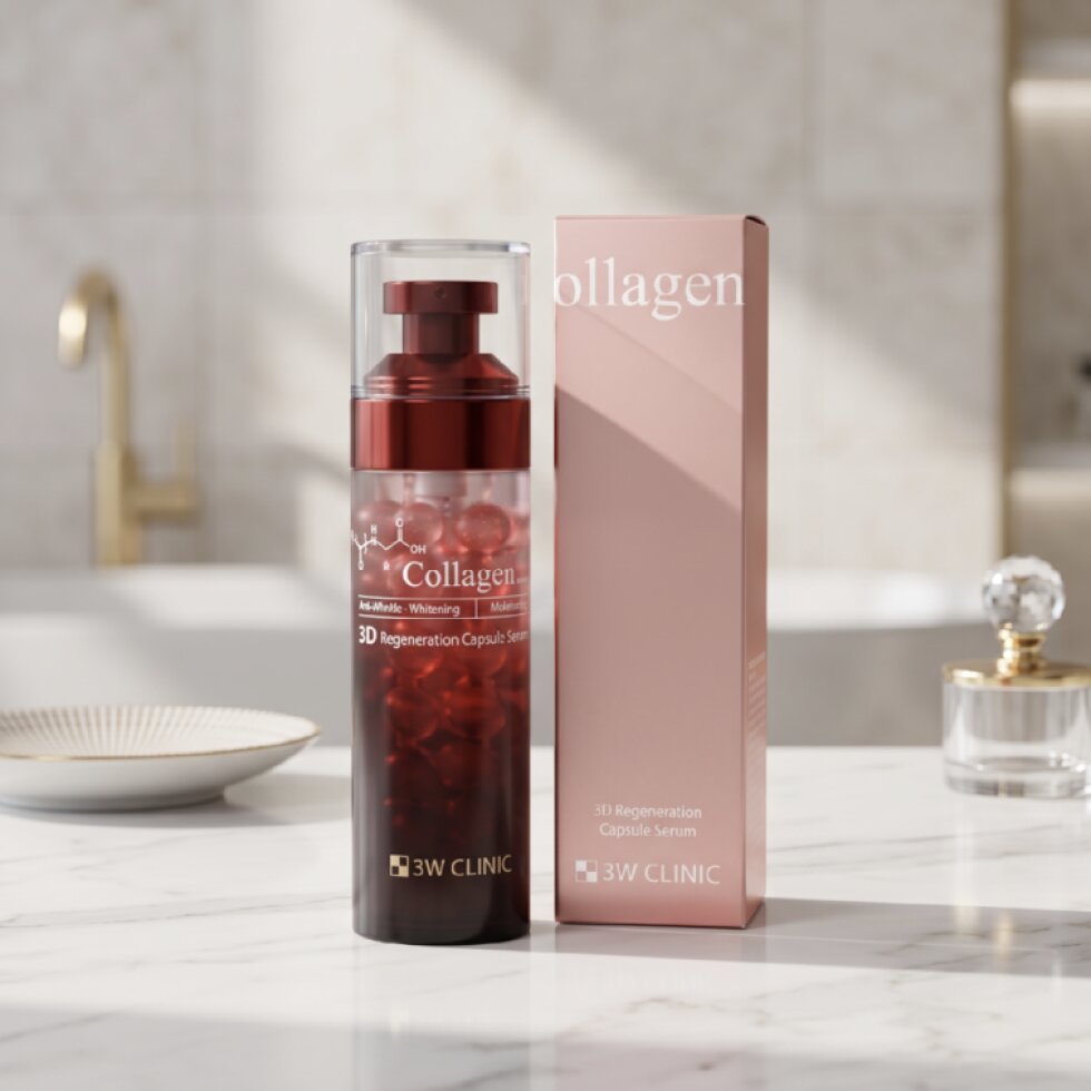 3W CLINIC - Collagen 3D Regeneration Capsule Serum - 3D regenerační kolagenové sérum s kapslemi - 56 g