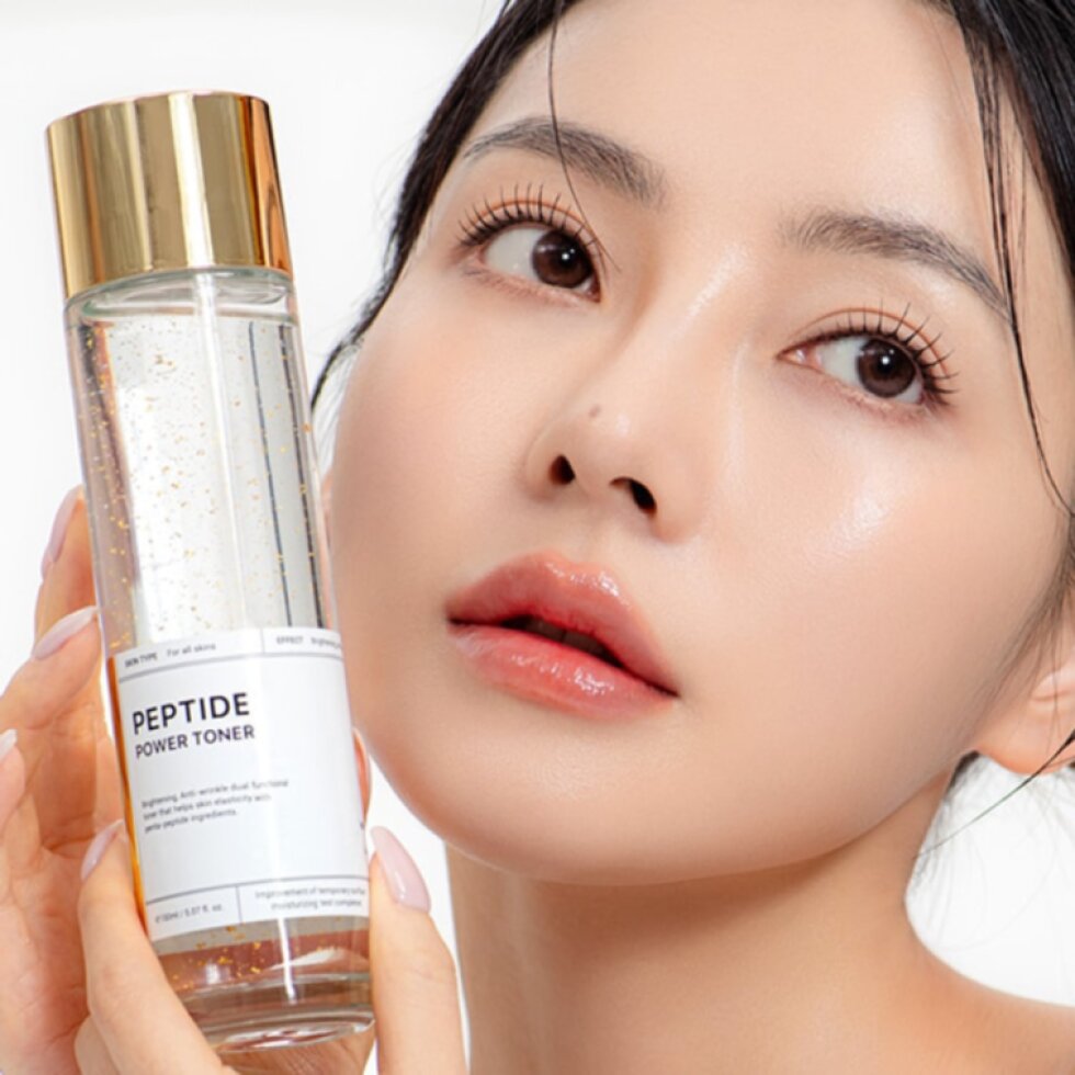 B.O.M. - Peptide Power Toner - Protivráskový peptidový toner s 24K zlatem - 150 ml