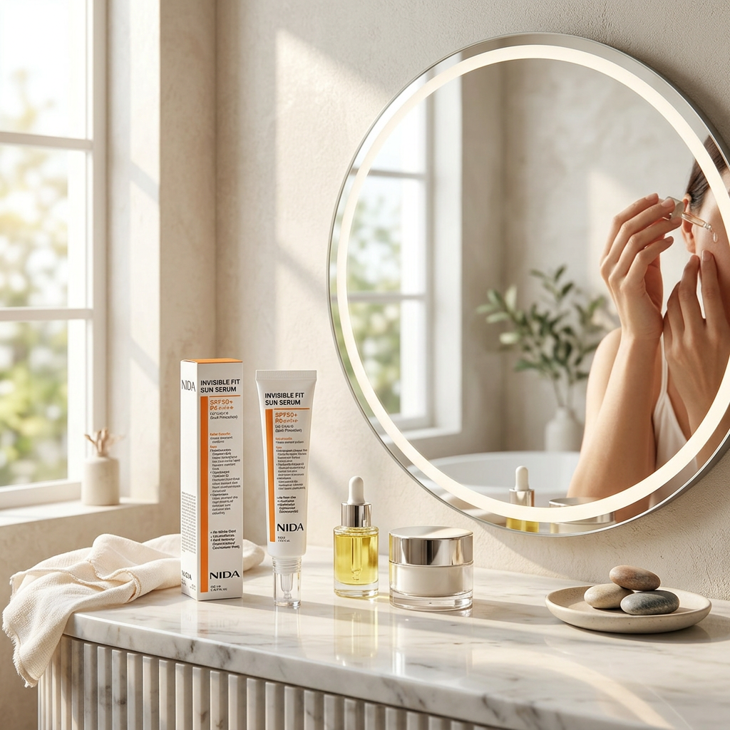 NIDA - Invisible Fit Sun Serum - Neviditelné opalovací sérum - 40 ml