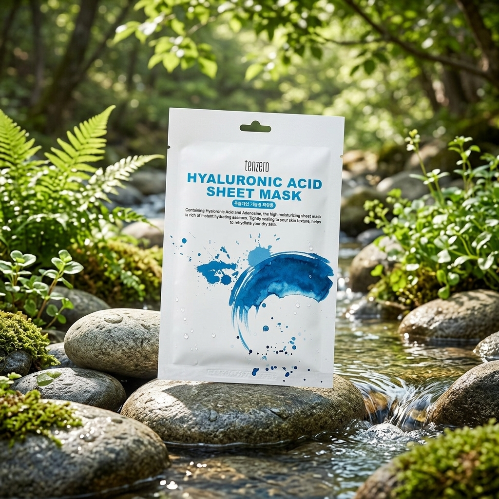 TENZERO - Hyaluronic Acid Sheet Mask - Plátýnková maska s kyselinou hyaluronovou - 25 ml