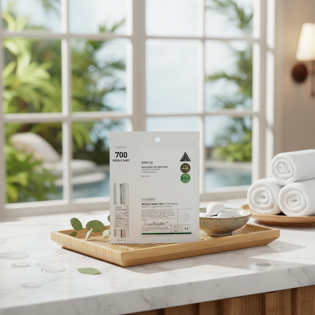 VT - Reedle Shot 700 2 Step Mask - Dvoufázová pleťová maska s mikrojehličkami - 25 g,1,5 g