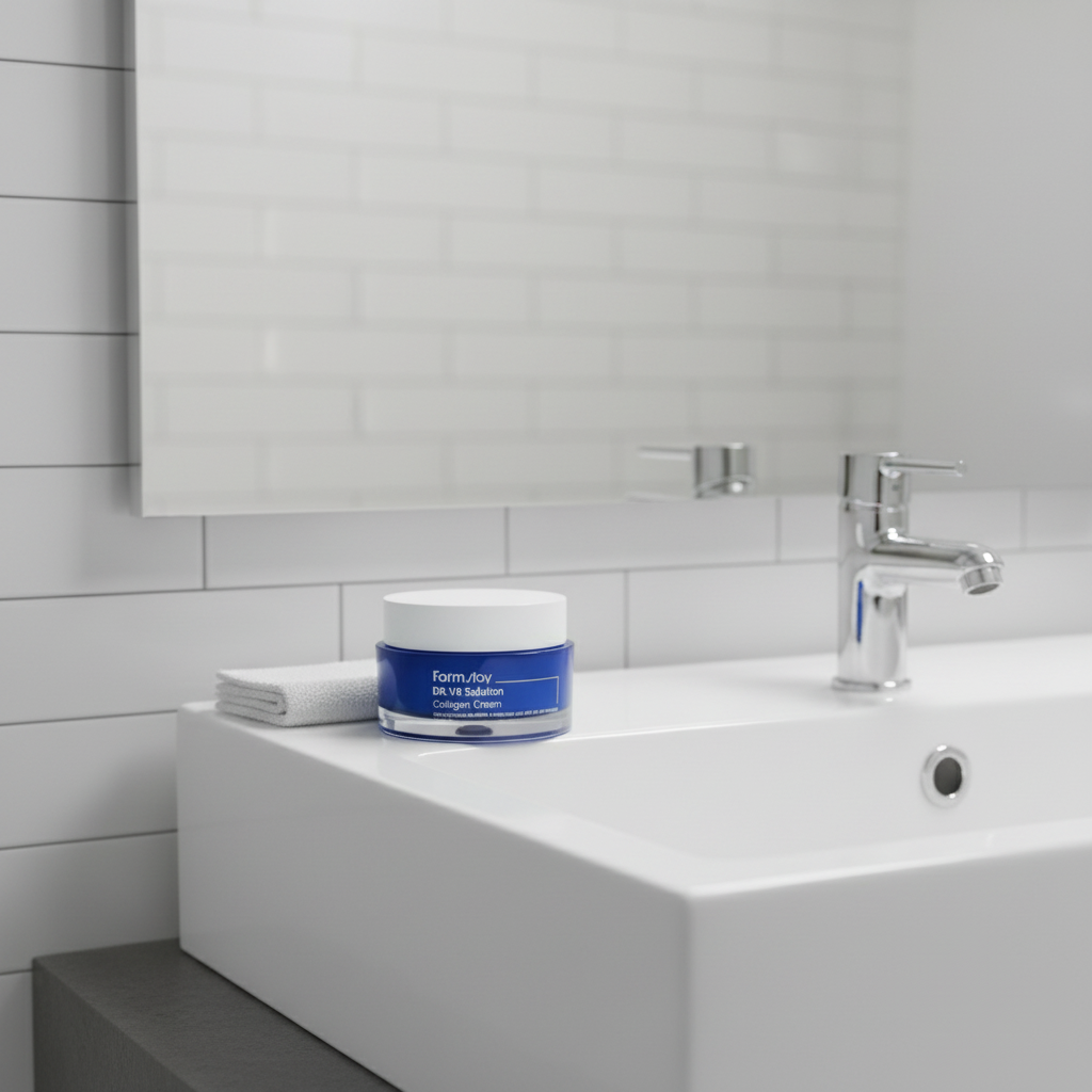 Farm Stay - DR.V8 Sollution Collagen Cream - Kolagenový krém proti vráskám s rozjasňujícím účinkem - 50 g