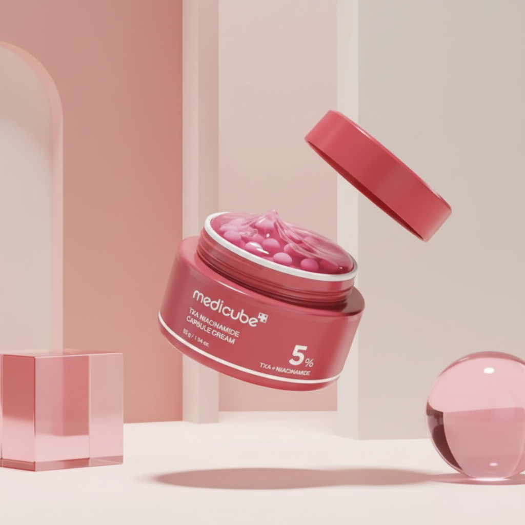 Medicube - TXA Niacinamide Capsule Cream - Kapslový krém s kyselinou tranexamovou a niacinamidem - 55g