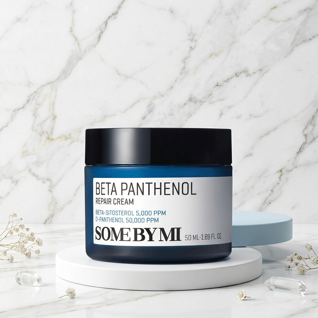 SOME BY MI - Beta Panthenol Repair Cream - Krém s patentovaným Beta-Panthenolem pro dokonale hydratovanou a zklidněnou pleť - 50 ml