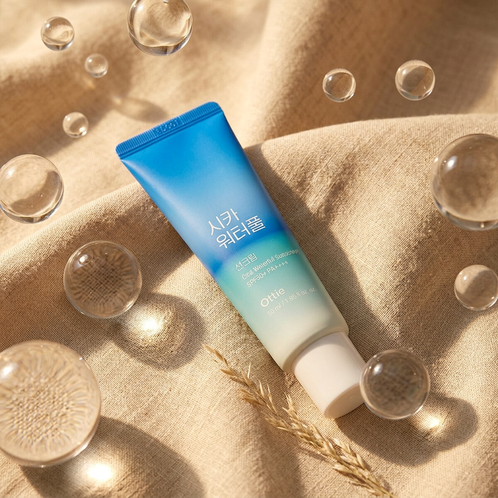 OTTIE - Cica Waterful Sunscreen SPF50+ PA++++ - Cica hydratační opalovací krém SPF50 - 50 ml