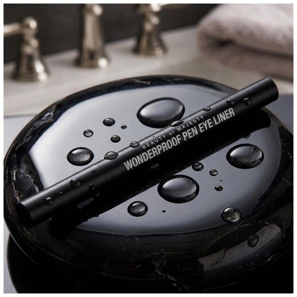 B.O.M. - Wonderproof Pen Eye Liner #01 Wonder Black - Voděodolné linky ve fixu - 0,5 g