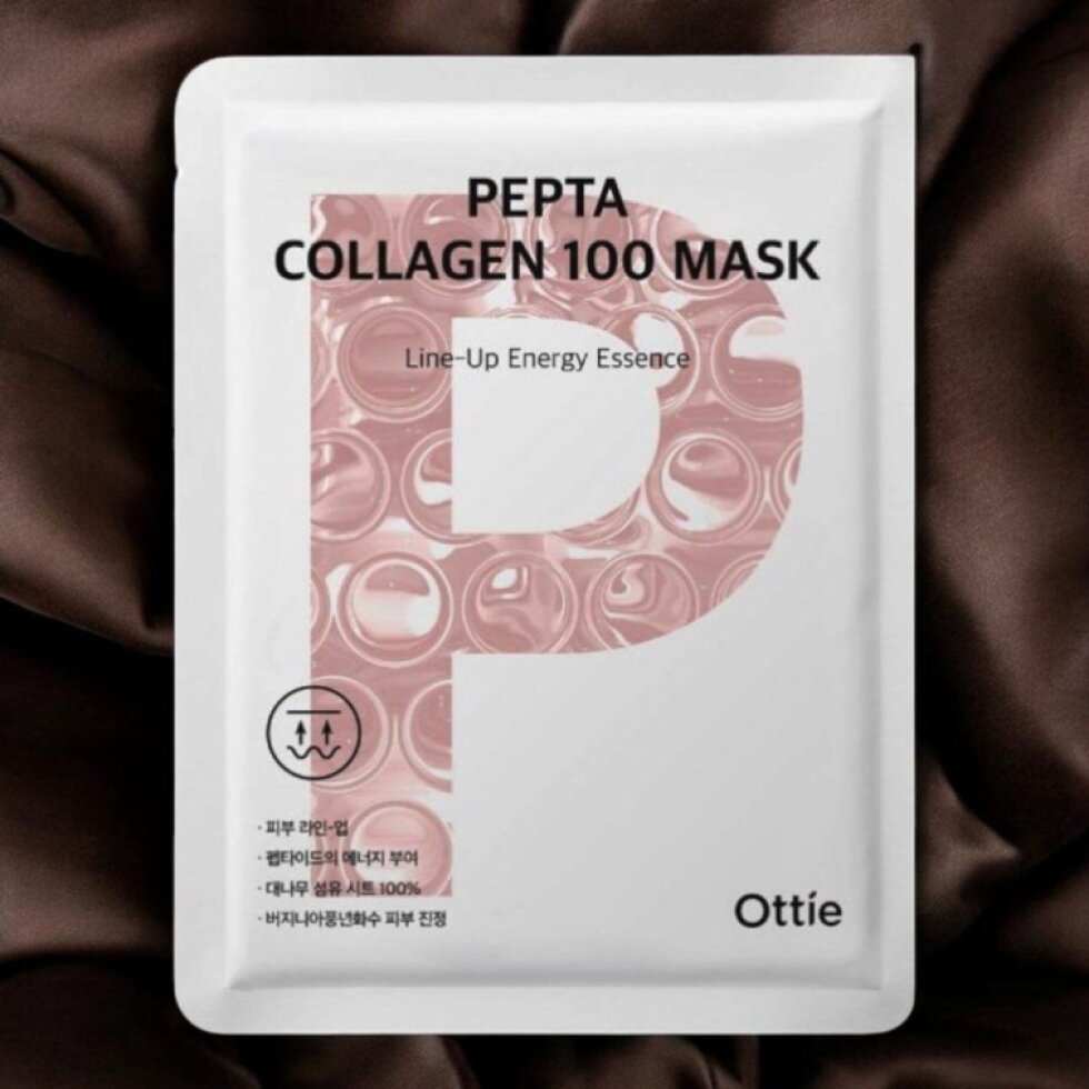 OTTIE - Pepta Collagen 100 Mask - Zpevňující plátýnková maska s kolagenem - 25 ml