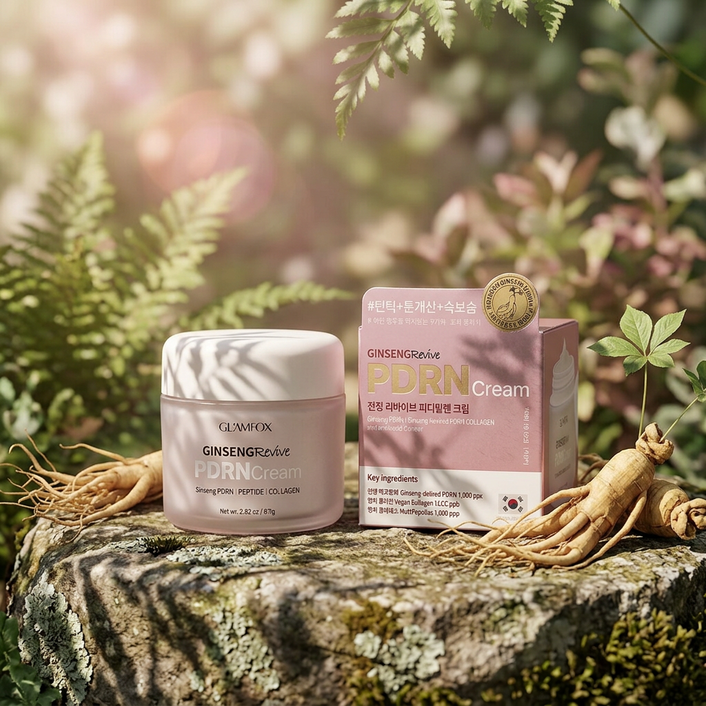 GLAMFOX - Ginseng Revive PDRN Cream - Obnovující pleťový krém se ženšenem a PDRN - 80 ml